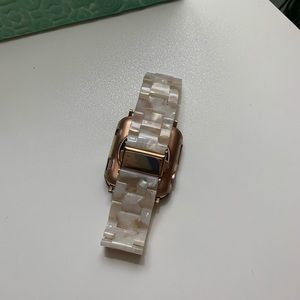 Marble and rose gold Apple Watch band for 38mm